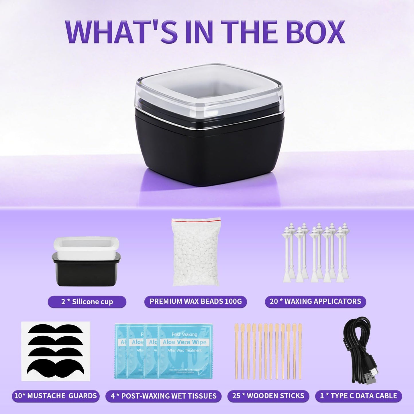 Double Wax Warmer For Hair Removal, Waxing Kit For Women & Men, Hard Wax Kit Wax Machine For Hair Removal Dual Wax Pot Warmer Professional Adjustable Temp Waxing Kit For Full Body, Facial, Home, Salon
