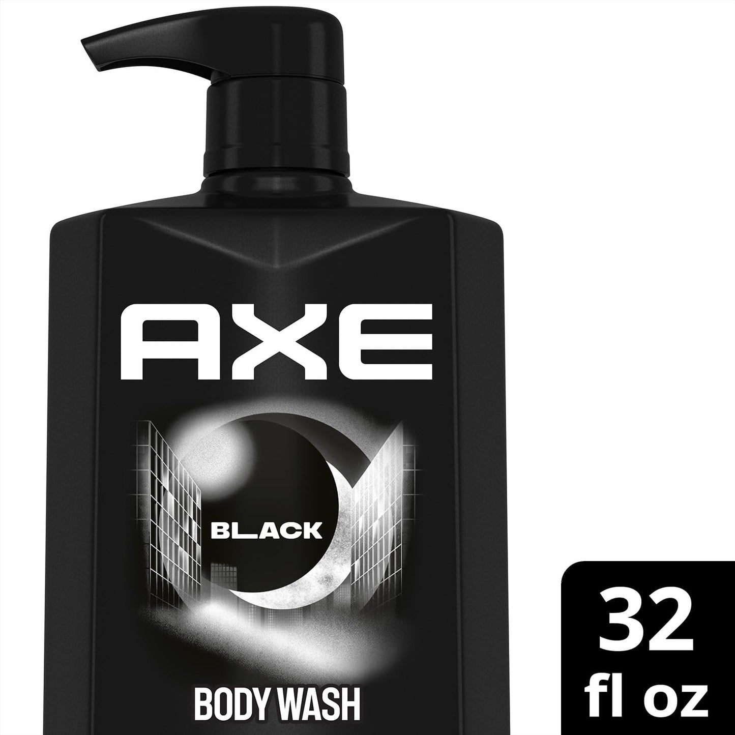 AXE Men's Body Wash, Black, 3-Pack – 3-in-1 Body, Face & Hair Wash, Frozen Pear and Cedarwood Scent, 33.8 Oz Ea