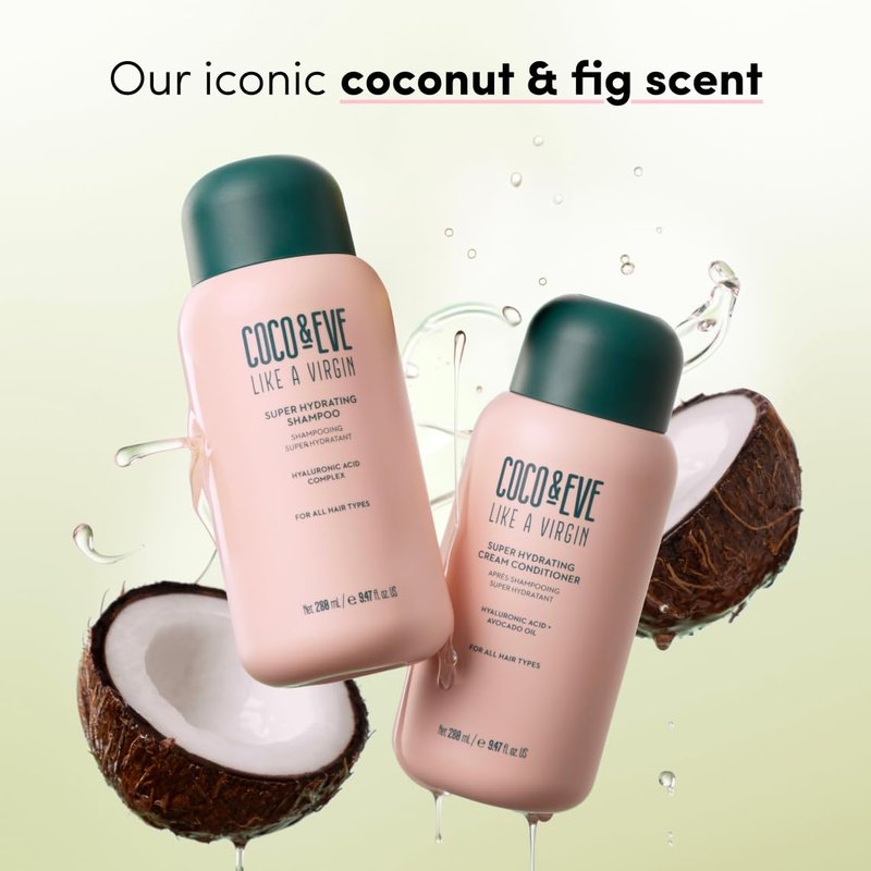 Coco & Eve Like A Virgin Super Hydrating Conditioner. Sulfate-free with Argan oil, Coconut. For any Dry, Damaged, Color, and Frizzy hair. (8.4 fl oz)