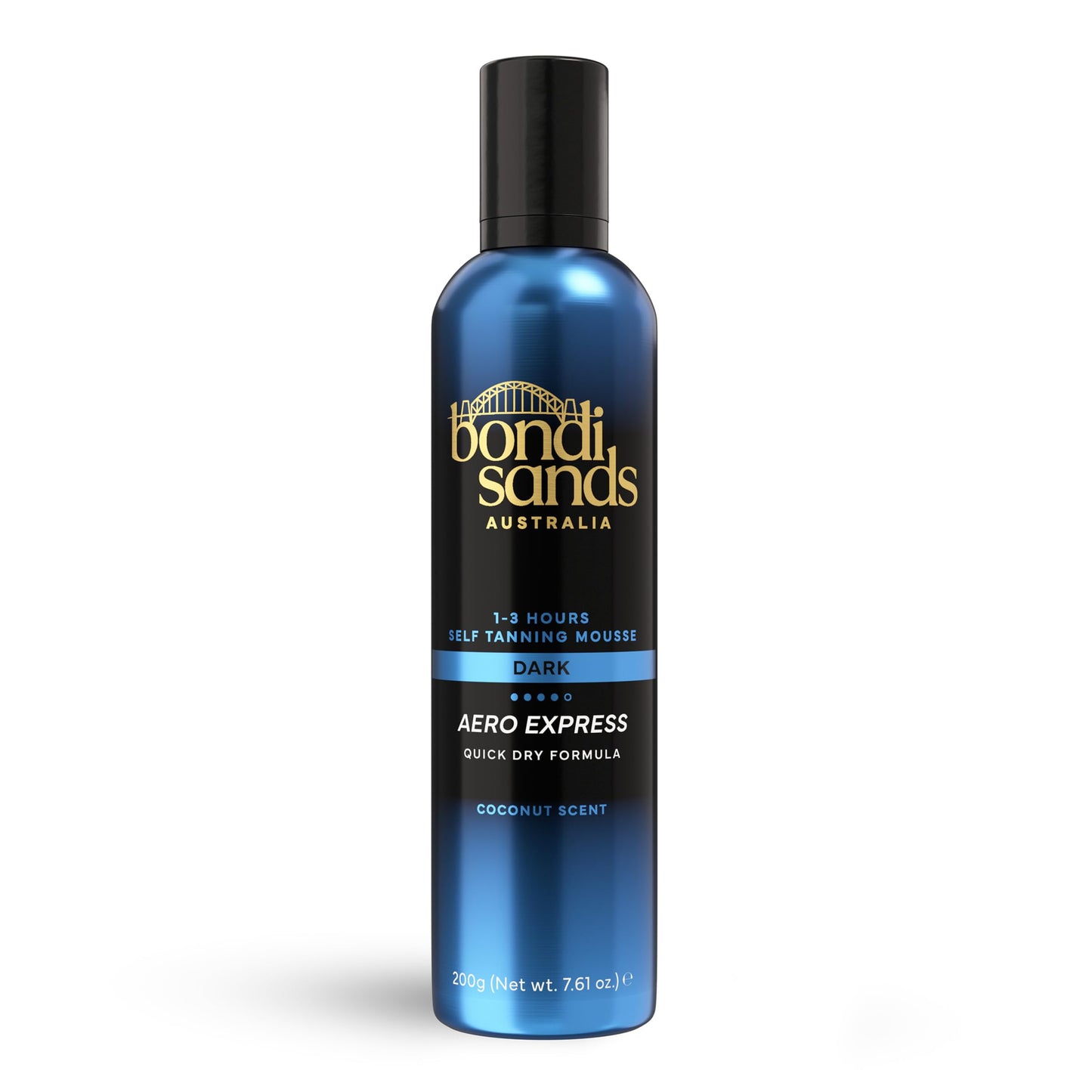 Bondi Sands Aero 1-Hour Express Self Tanning Foam | Lightweight, Coconut Tanning Foam Quickly Provides a Healthy, Flawless, Bronzed Glow | 7.61 fl oz/225 mL