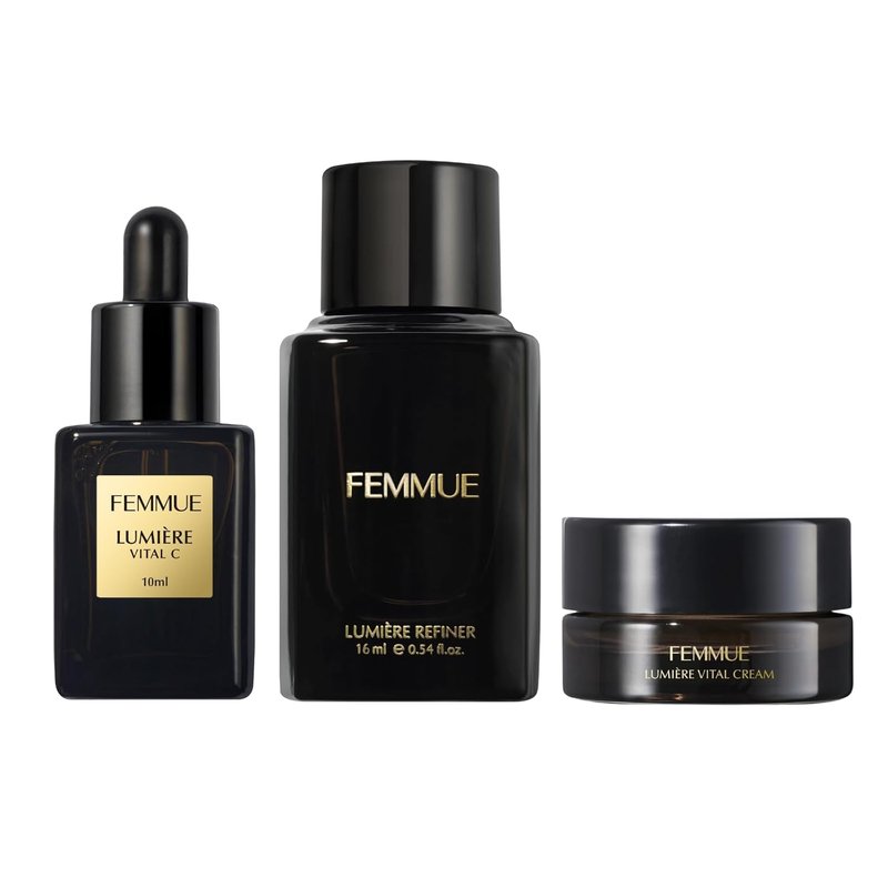 FEMMUE Lumière Discovery Kit - Hydrating Vital C Serum, Toner & Cream | Korean Skin Care Essentials