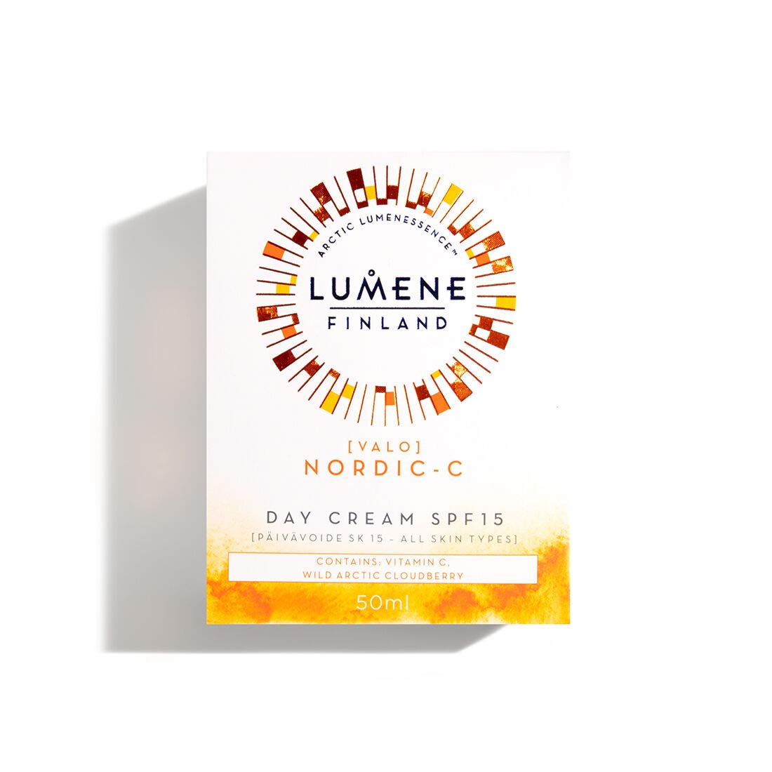 LUMENE VALO Vitamin C Day Cream SPF 15 | Hydrating 50ml Moisturizer