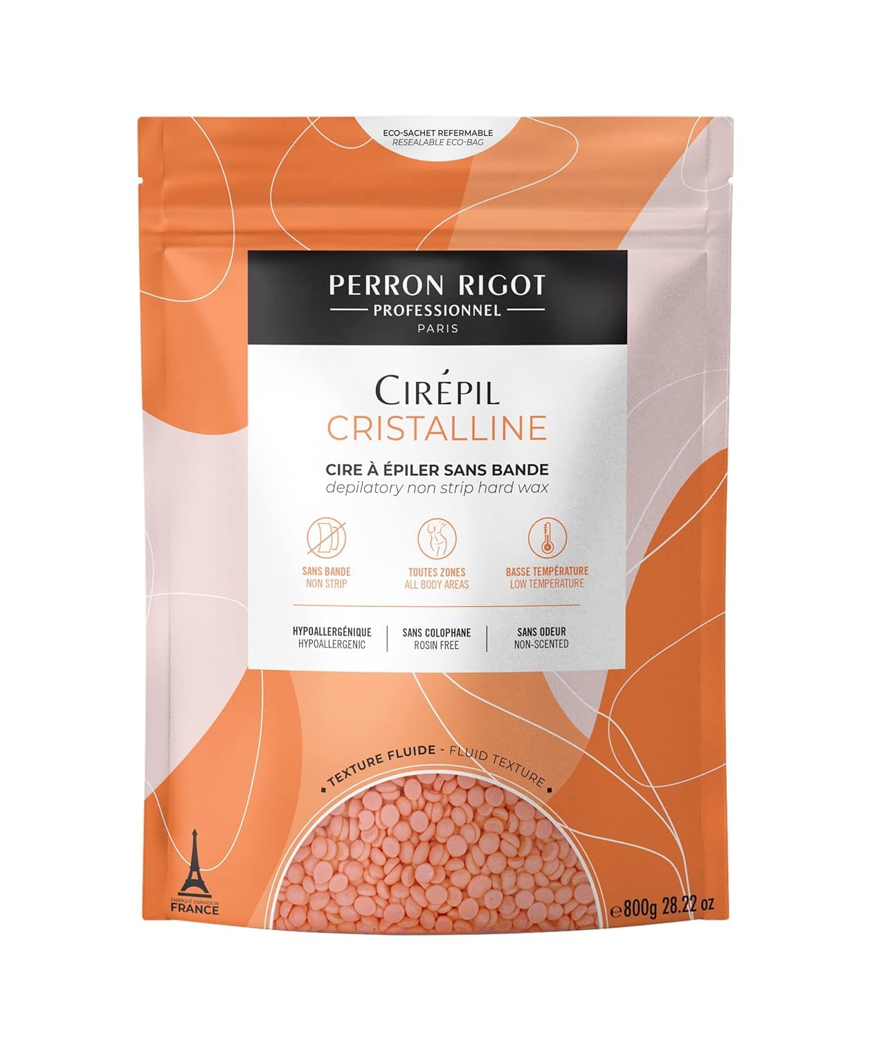 Cirepil CRISTALLINE Stripless Hard Wax Beads Bag 28.22oz / 800g