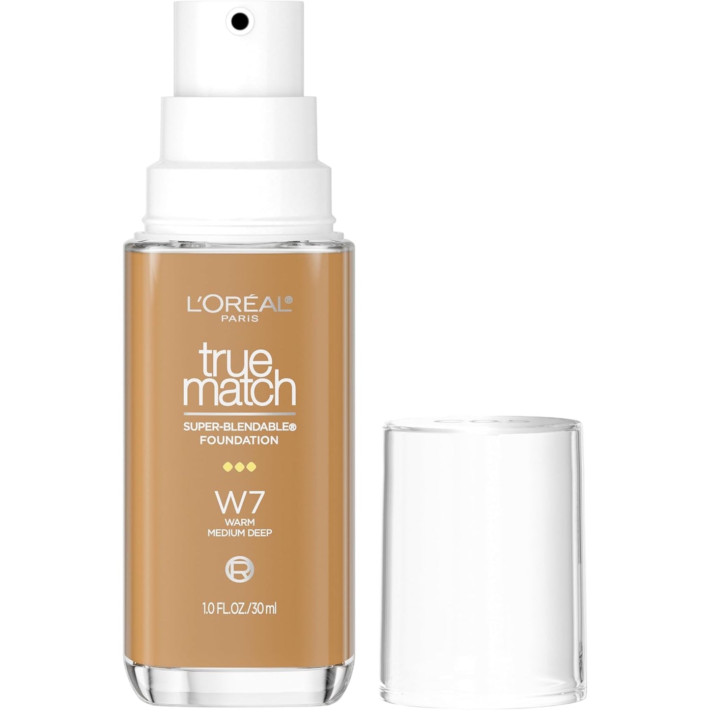L'Oreal Paris True Match Foundation - Medium Coverage Liquid Makeup | W7 Medium Deep, 1 Fl Oz