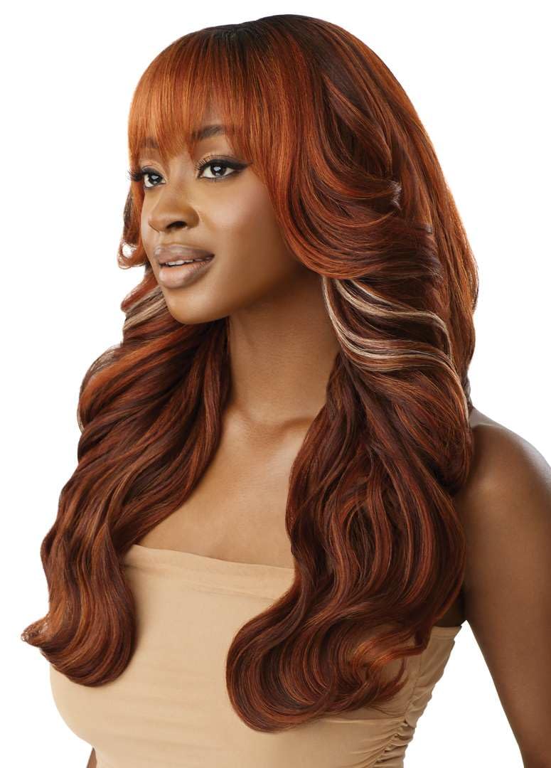 Outre Lace Front Wig - Melted Hairline - Mandisa (JET BLACK 1)