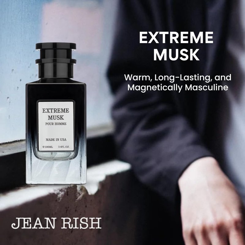 Extreme Musk Eau De Parfum for Men - Long Lasting Luxury Fragrance | 3.4 Fl Oz / 100ml