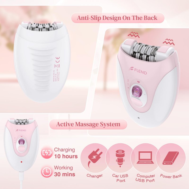 Epilator,Epilator for Women,Facial Hair Removal for Women Rechargeable,2 Speeds Hair Removal Device with 36 Tweezers,Hair Removal Device Legs/Face/Bikini/Arms,Epilator for face Smooth Skin