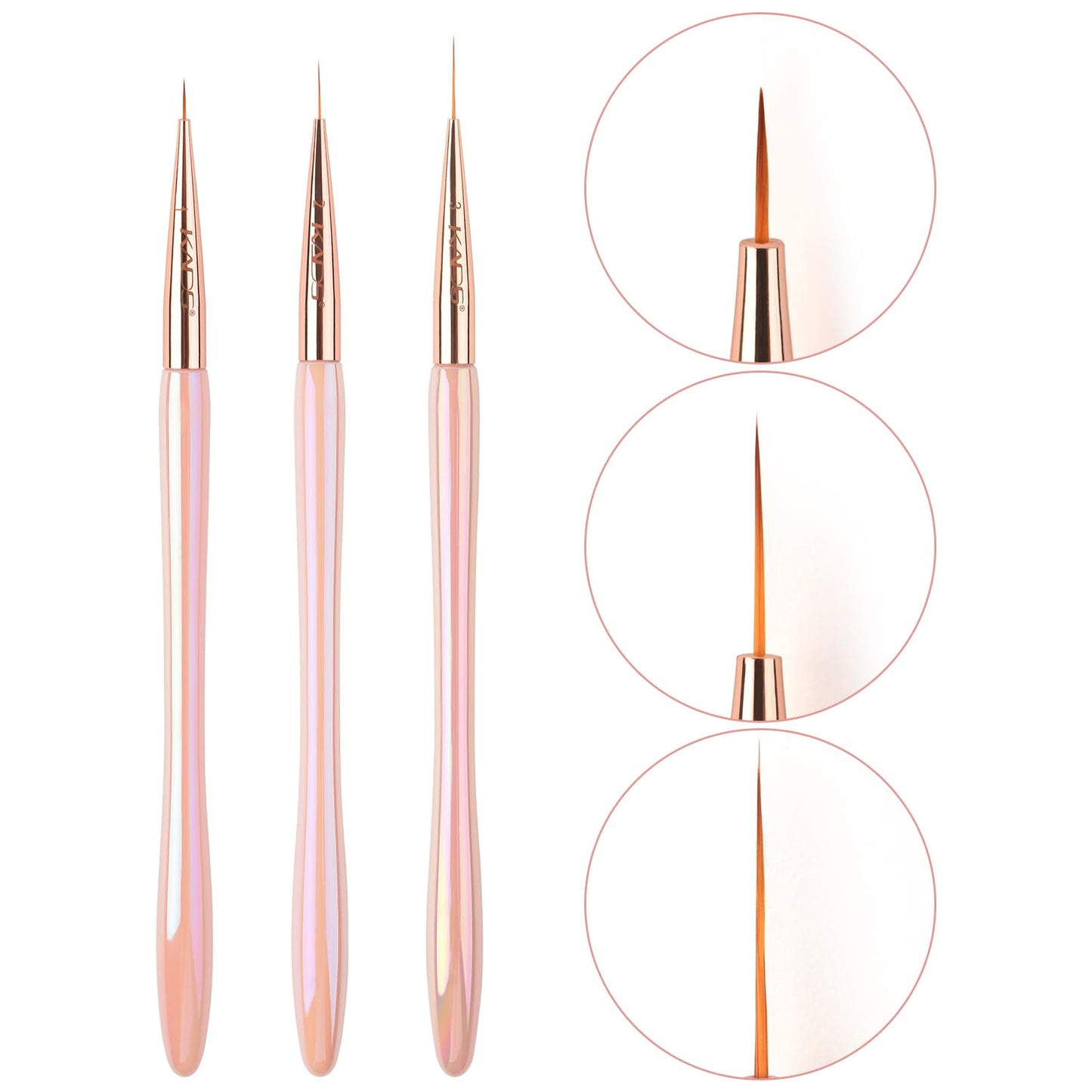 KADS 15Pcs Acrylic Nail Art Application Brushes Nail Art Tips Liner Brush Builder Brush Nail Painting Brush set (15Pcs Butterfly Garden Package)