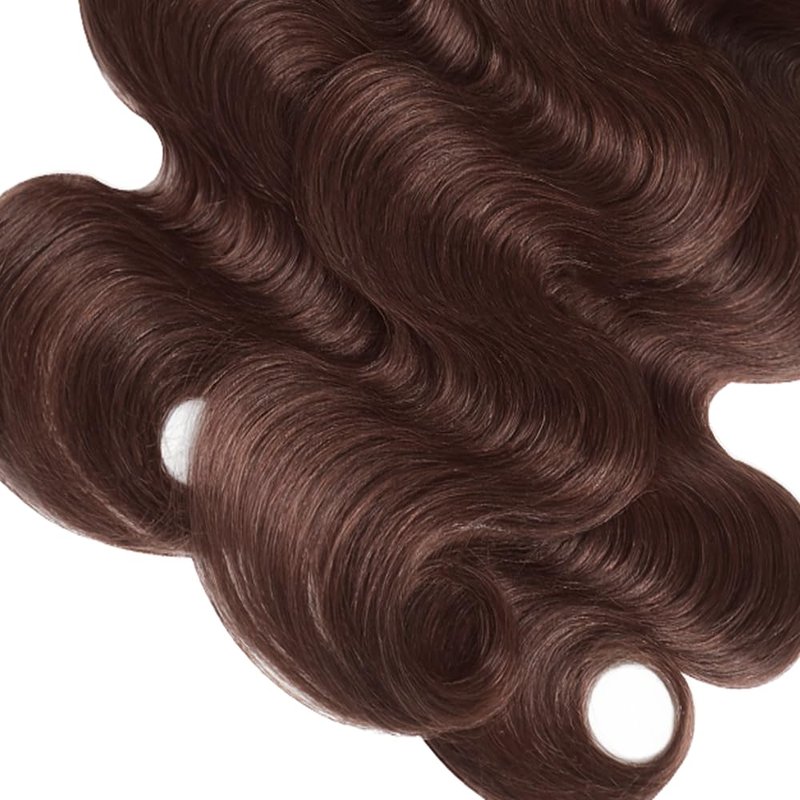 Body Wave Human Hair Bundles - Dark Brown Color #4 | 28, 30, 32 Inch Lengths - 3 Pack