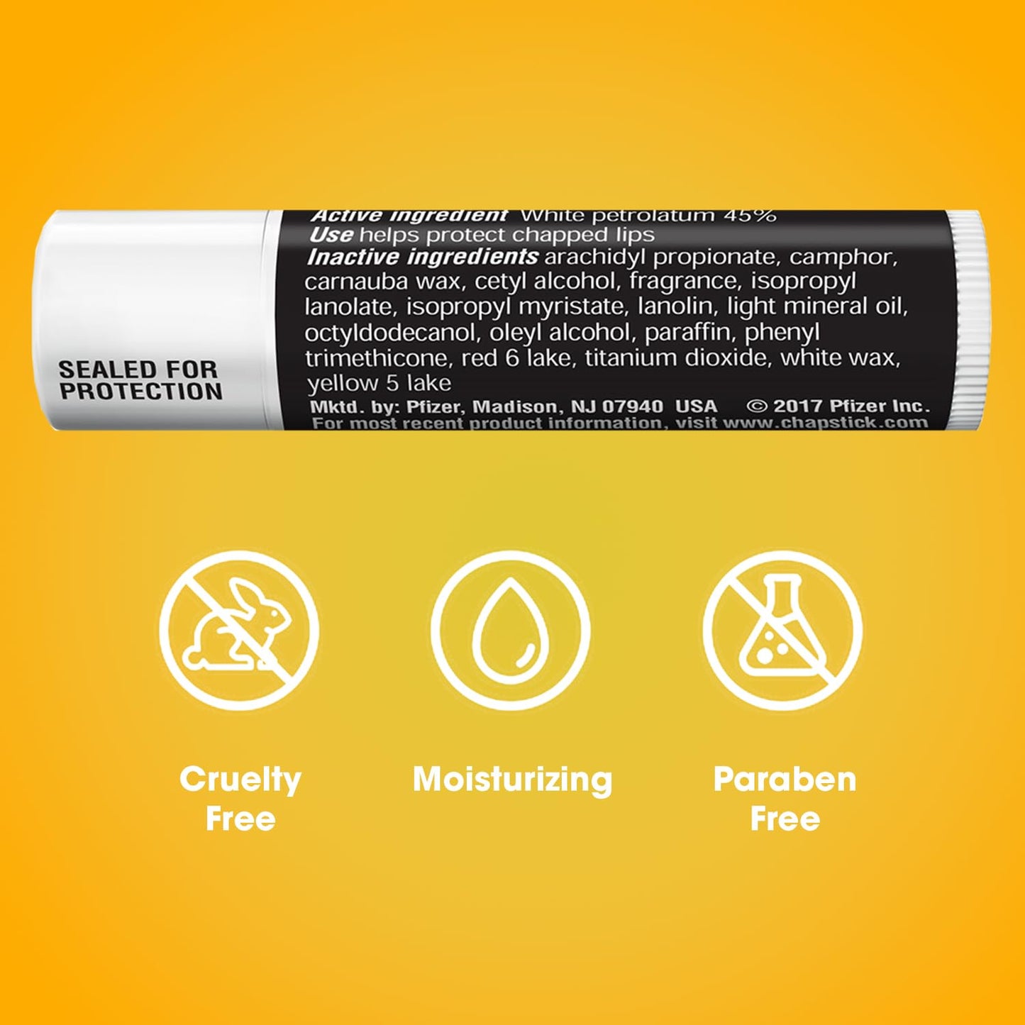 ChapStick Bulk Lip Balm, Classic Original 24-Count – Lip Moisturizer for Dry Lips, 0.15 Ea