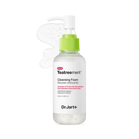 Dr.Jart+ Teatreement Cleansing Foam Korean Face Wash for Oily Skin | Korean Skin Care, 4.05 Fl Oz