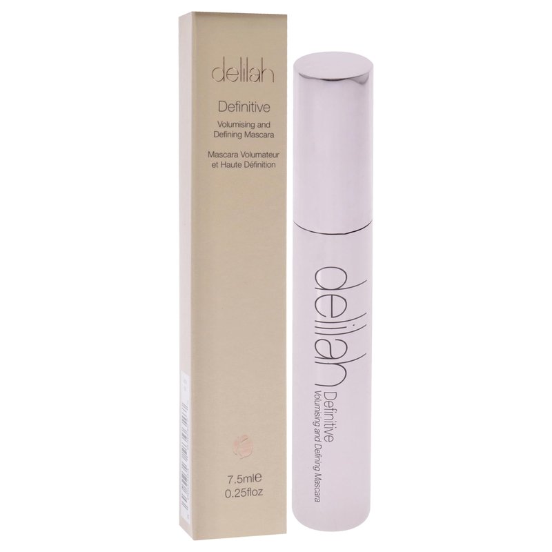 delilah - Definitive Volumising And Defining Mascara - Carbon - Unique Y-Shaped Brush - Strengthening, Lengthening Black Mascara For Soft Eye Lashes - Vegan - Cruelty free - 7.5 ml / 0.25 Oz