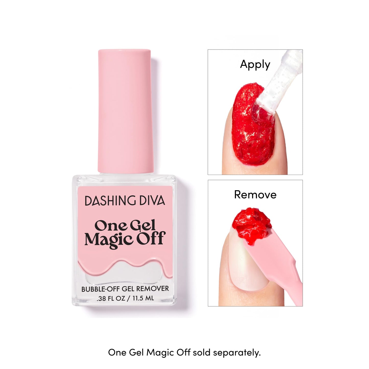 Dashing Diva One Gel Magnetic Mega Bundle – One Gel Magnetic Starter Kit in Villainous, Top Coat and Magic Off Nail Polish Remover - Manicure Set includes LED Lamp and Power Magnet
