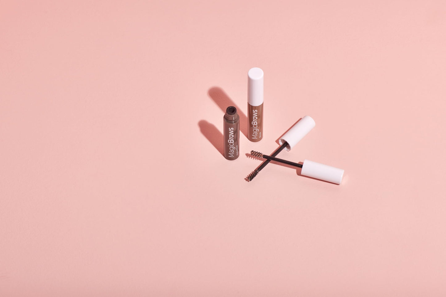 MCoBeauty - Magic Brows - Dark Brown Brow Gel - 3-in-1 Tinted Volumizing Eyebrow Gel - Tints, Fills and Holds - Includes an Eyebrow Spoolie Brush - For Natural Looking Finish - Stocking Stuffers