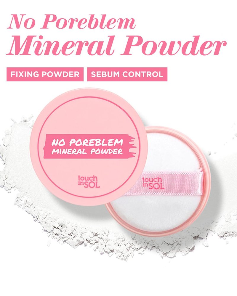 No Poreblem Mineral Powder - Translucent Setting Powder for Oily Skin | Oil Control & Blurring Finish (0.17 oz)