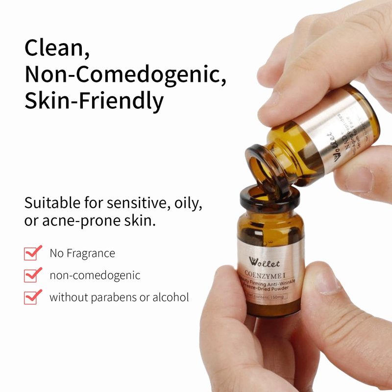 NAD+ Anti-Aging Peptides Serum – Fresh Activated Niacinamide & Collagen Peptides, Vitamin Illuminating Serum for Wrinkle Repair, Firming, Hydration & Brightening, No Microneedling, 20-Days Supply