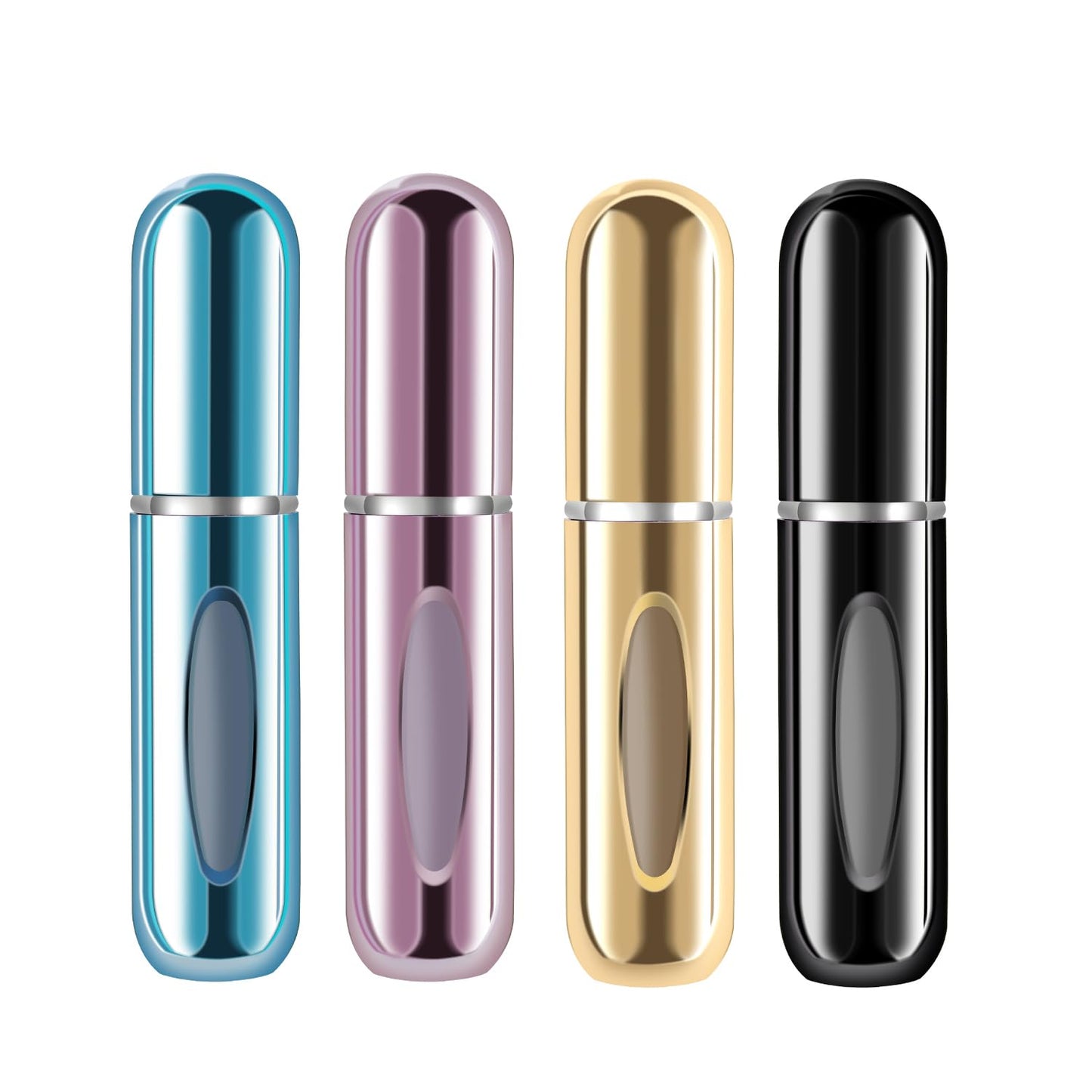 Yamadura Portable Mini Refillable Perfume Bottle, Atomizer Spray, Travel Scent Pump Case