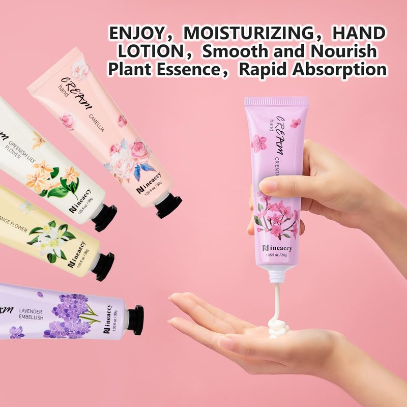 RMancipate Hand Cream Vegan Friendly,5 x 30ml, Pack of 5,for Dry Cracked Hands,Daily Moisturising hand Lotion gift set,Mothers Day gifts for women