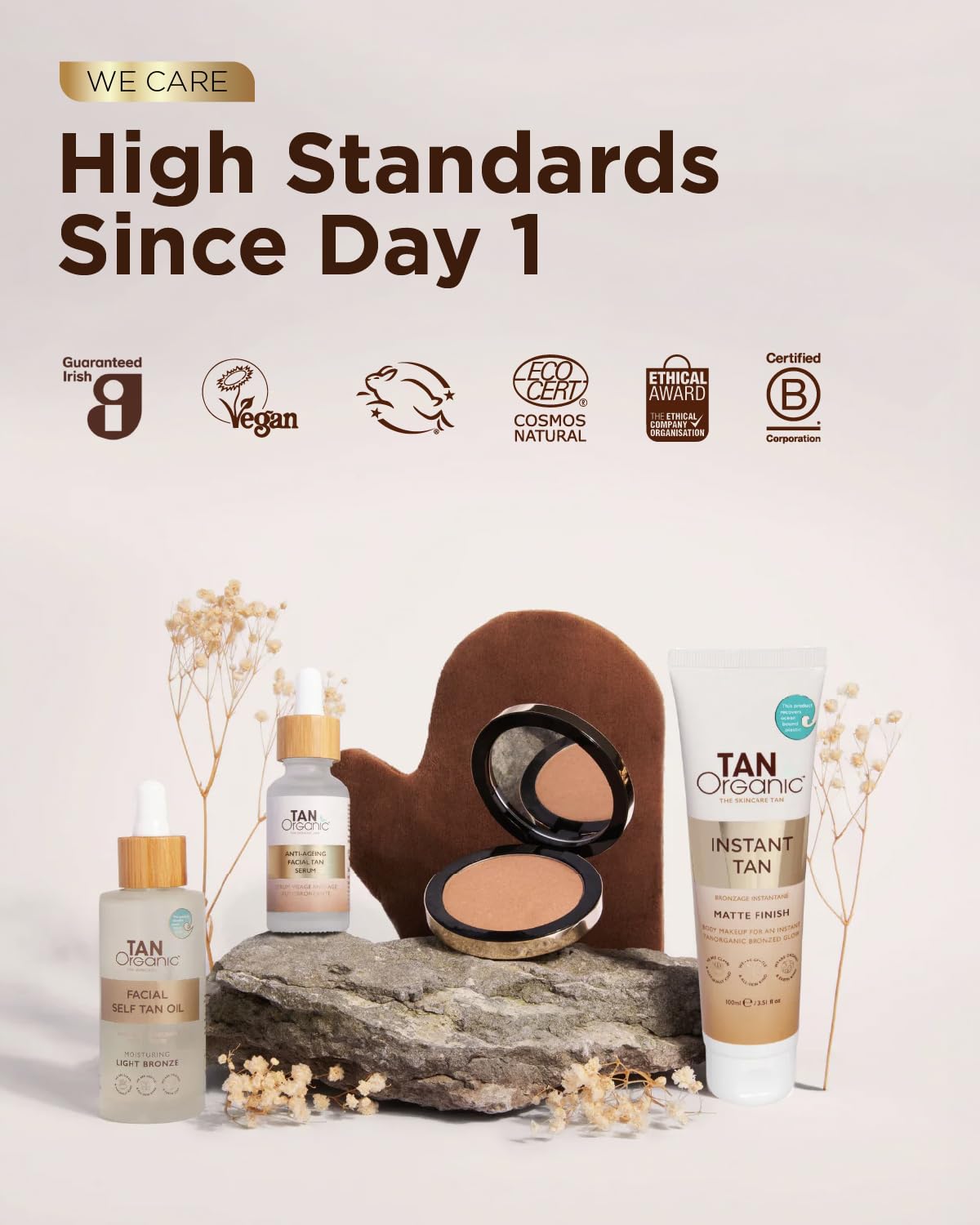 TanOrganic Self Tanning Oil 100ml | Organic Self Tanner for Face & Body | Light Natural-Looking Tan with Vitamin E | No Orange Tint, Streak-Free & Transfer-Resistant