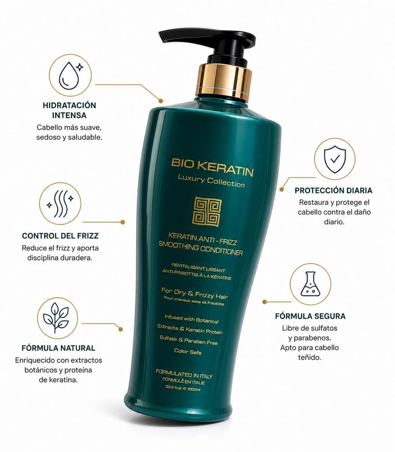 Bio Keratin Luxury Collection Keratin Anti-Frizz Smoothing Conditioner 33.8 oz
