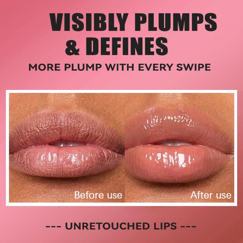 8 Colors Lip Oil Lip Glaze, Soft Brush Head Hydrating Lip Glow Oil,Shiny Transparent Lip Gloss Plumping,Long Lasting Nourishing Non-sticky Fresh Clear Smooth Lip Care (Set A＋B)