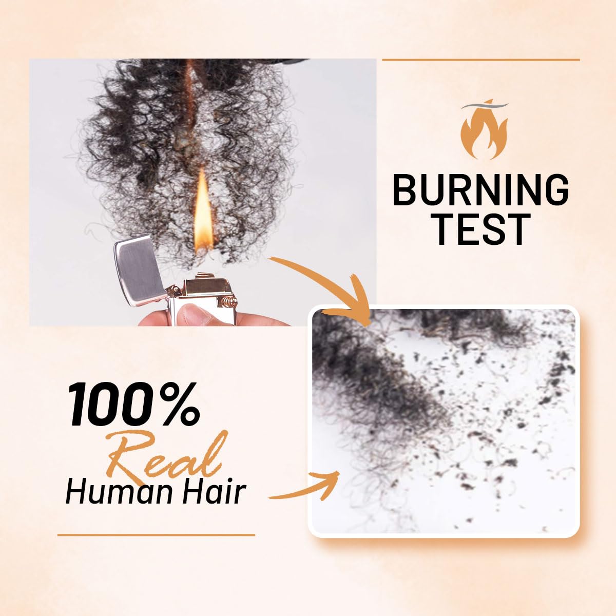 16 Inch Afro Kinkys Bulk Human Hair For Twist,100% Human Hair 4C Kinky-Curly for Dreadlocks, Loc Repair, Braiding Hair(Natural Black, 50 Gram)