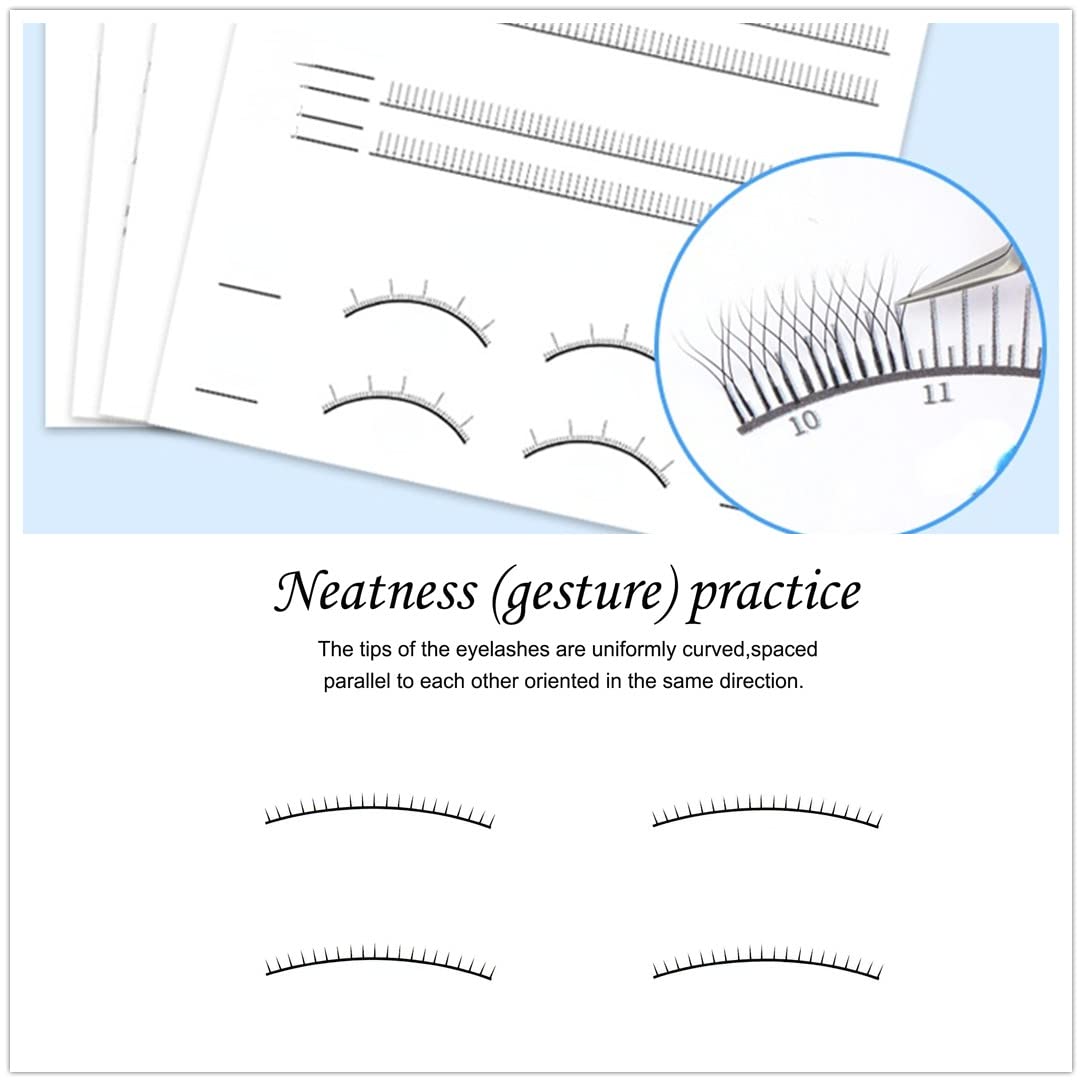 Jegapluso Lashes Training Exercise for Beginners Professional Eyelash Extensions Exercise Book