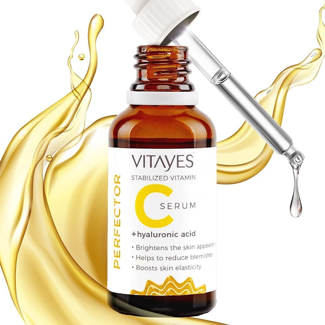 Vitamin C Face Serum - Anti-Aging Hydrating Formula with Hyaluronic Acid | 1 Oz for Dark Spots & Fine Lines