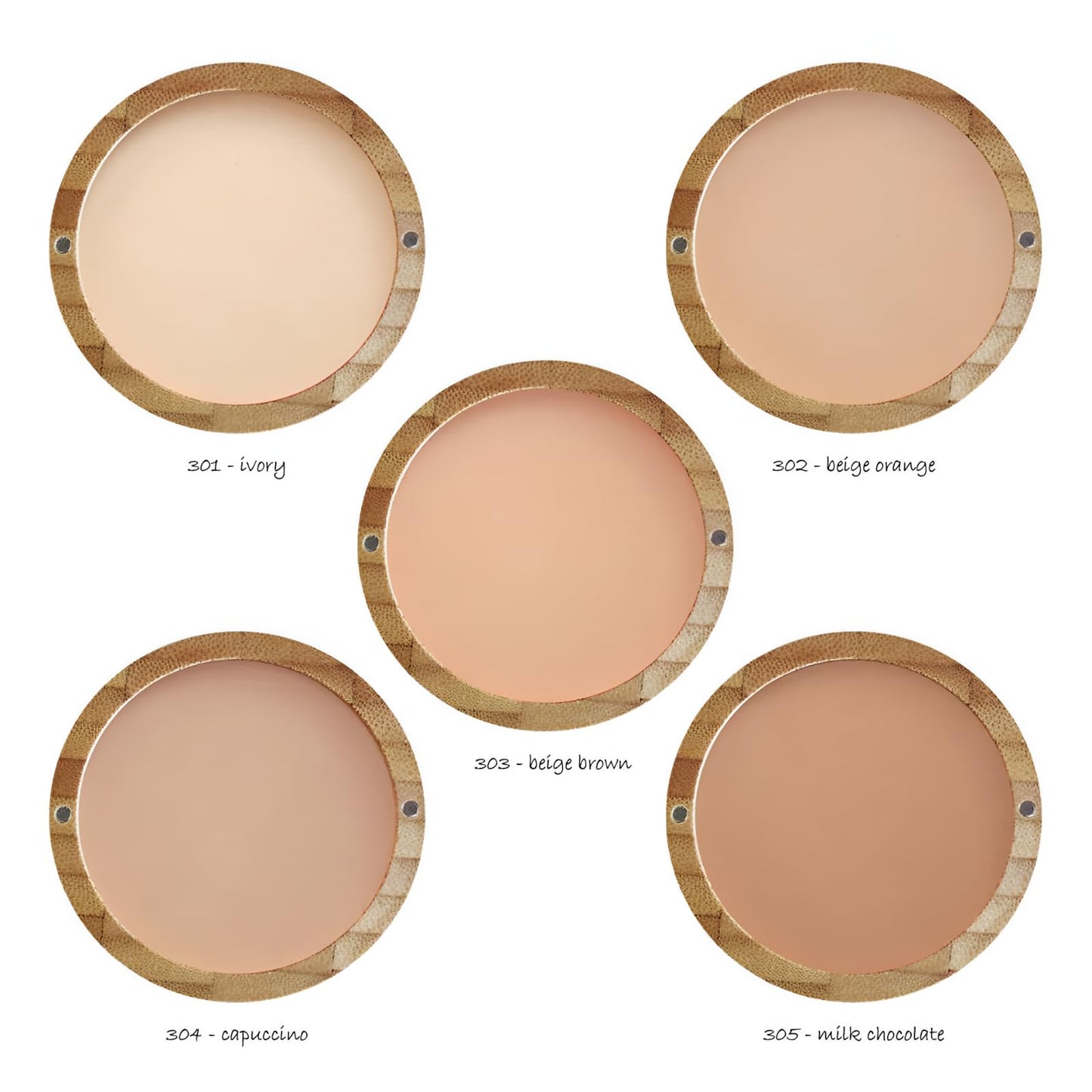 Zao Makeup Compact Pressed Powder Foundation Blendable Face Makeup Long Lasting Portable Full Coverage with Macadamia Oil & Cocoa Butter Lightweight Airbrushing for Pores & Imperfections 9g (302)