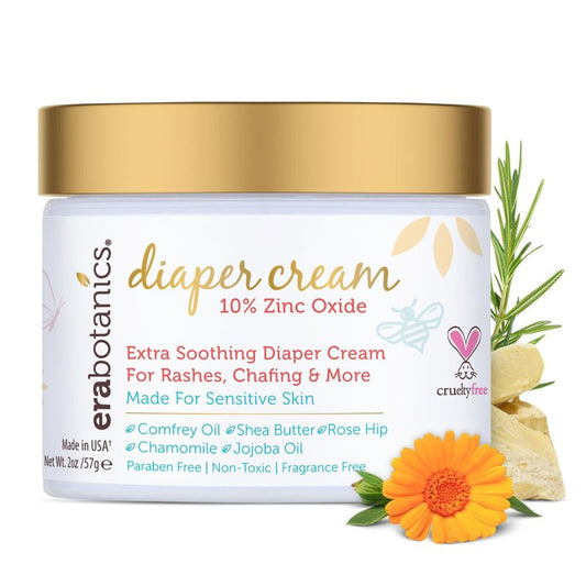 Diaper Rash Cream for Baby - Extra Soothing Zinc Oxide & Organic Aloe Vera | Gentle Moisturizer with Chamomile & Calendula