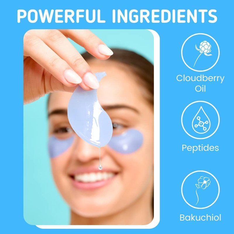 Patchology Iced Cooling Under Eye Mask Patches - Firming Peptide Gel for Fine Lines | 5 Pairs (Pack of 2)