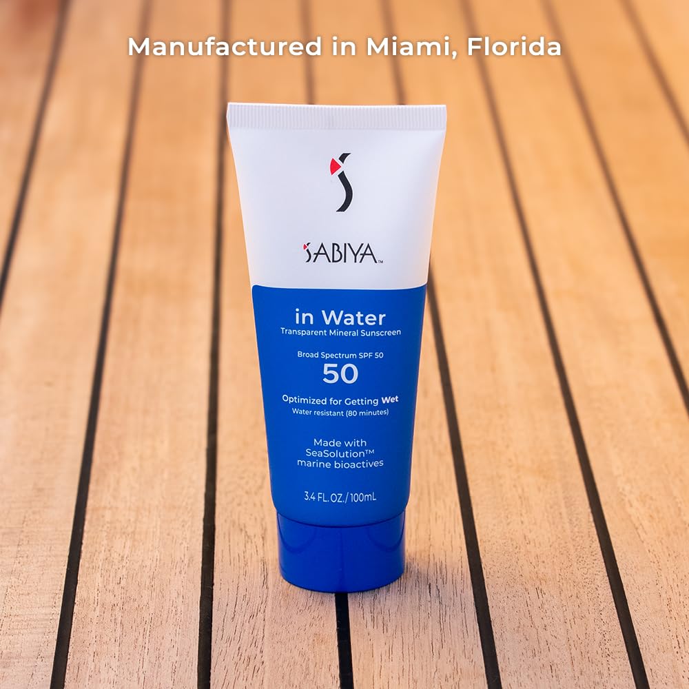 Mineral Sunscreen SPF 50 - Broad Spectrum Zinc Oxide for Face & Body | Lightweight Formula with SeaSolution™, 3.4 oz