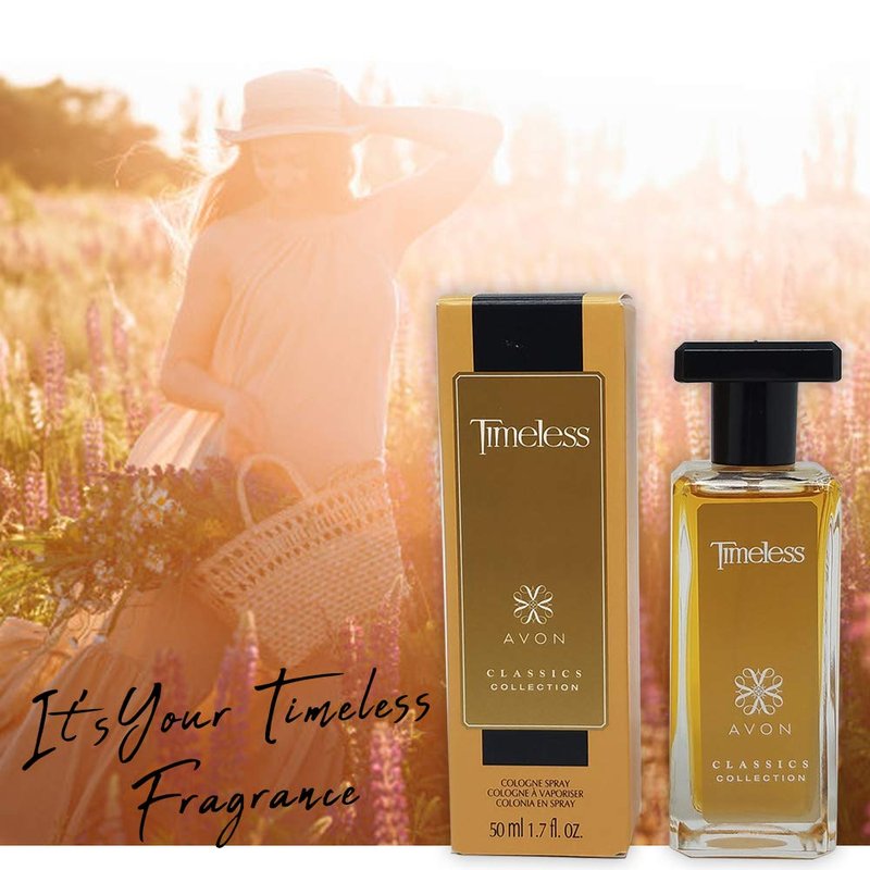 AVON Classics Timeless Cologne for Women & Men — Long-Lasting Floral Perfume with Bergamot, Jasmine & Patchouli — Sophisticated Clean Fragrance for All Occasions, 1.7 fl oz