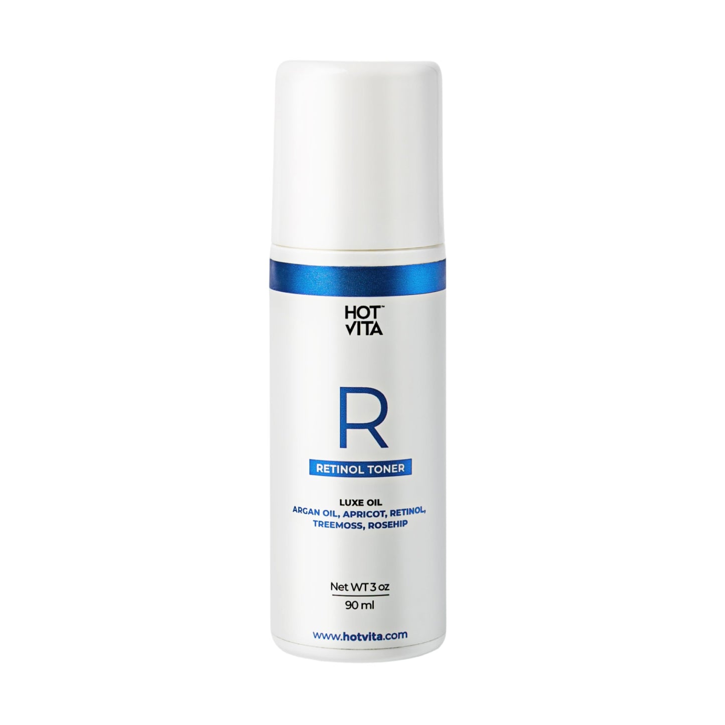 Hot Vita Retinol Toner – Roll-On Oil with Retinol for Smoother, Firmer-Looking Skin – Targeted Care for Belly, Thighs, Arms & Legs – Helps Improve Texture and Appearance
