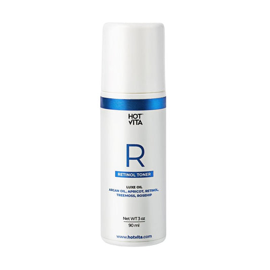 Hot Vita Retinol Toner – Roll-On Oil with Retinol for Smoother, Firmer-Looking Skin – Targeted Care for Belly, Thighs, Arms & Legs – Helps Improve Texture and Appearance