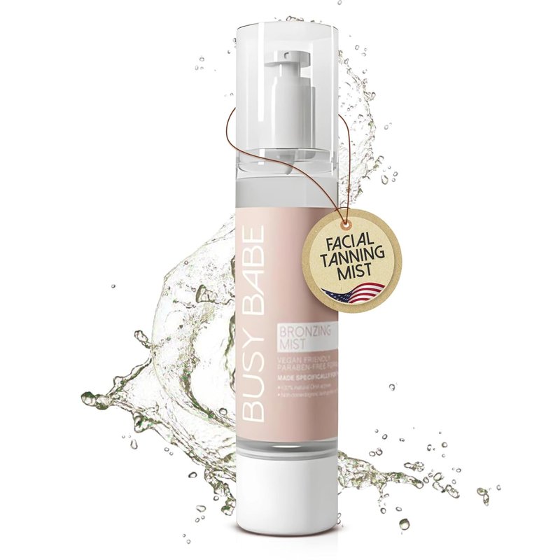 Bronzing Facial Tanning Mist - Natural Self-Tanner Spray for a Flawless Glow | 3.38 Fl Oz