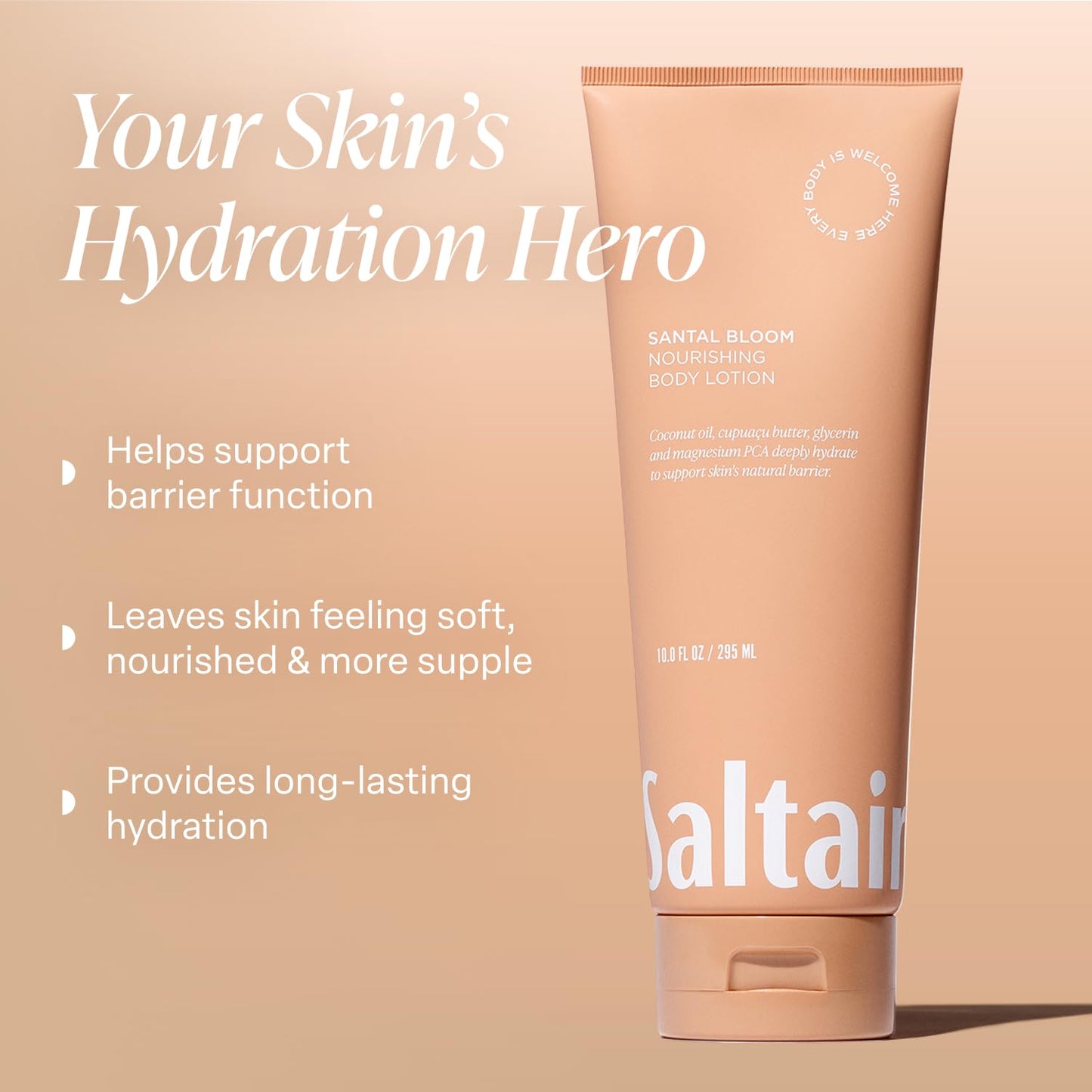 Saltair Body Lotion - Moisturizing Lotion for Dry Skin | Santal Bloom Scented Hydrating Cream, 2x 10oz Tubes