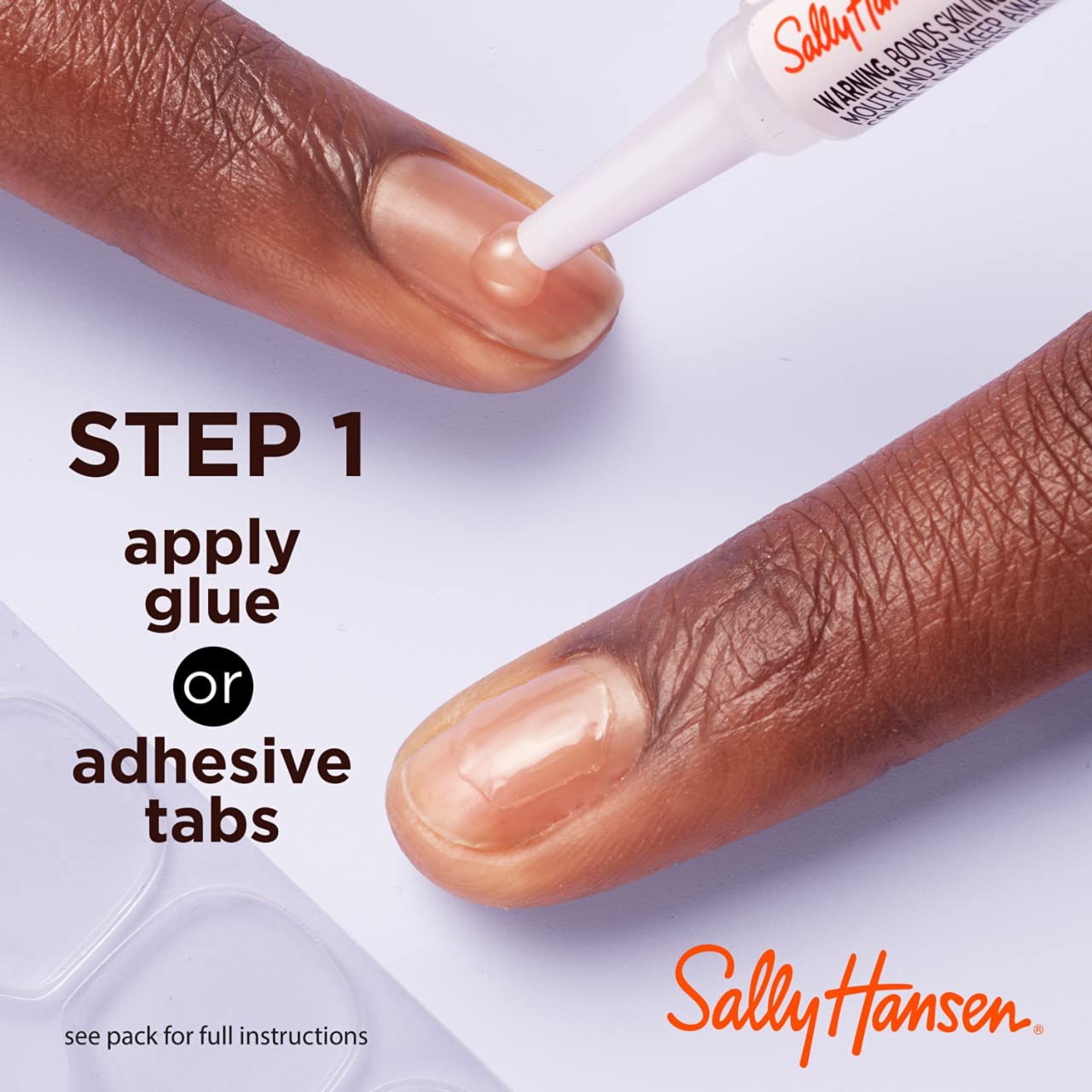 Sally Hansen Salon Effects® Perfect Manicure, Swoop There It Is, Press On Nails, Oval Shaped, Non-Damaging Adhesive Tabs, File, and Alcohol Pad Included