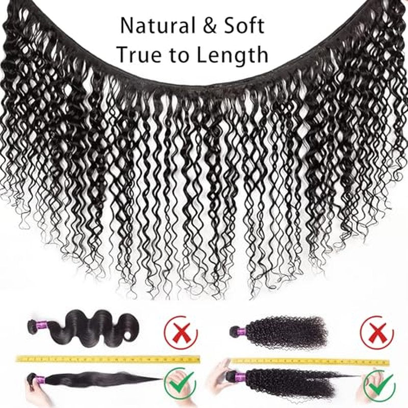Blonde Highlight Bundles Human Hair 12 14 16 Inch Water Wave Bundles Brazilian Virgin Hair Weave 3Bundles Hair Deal£¨Brown and Blonde #P4/27£©