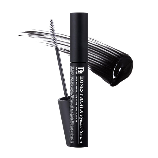 BENTON Honest Black Eyelash Serum - Eyelash Growth Serum for Thicker, Fuller Lashes - Creating a Makeup Look with Black Tint, 0.27 fl. Oz