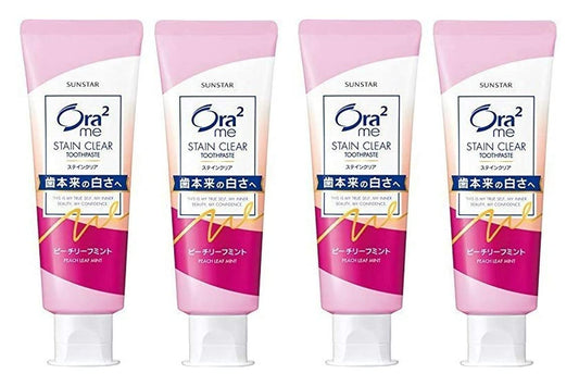 (Bulk Purchase) Aura Two Me Stain Clear Paste Peach Leaf Mint 130g (×4)
