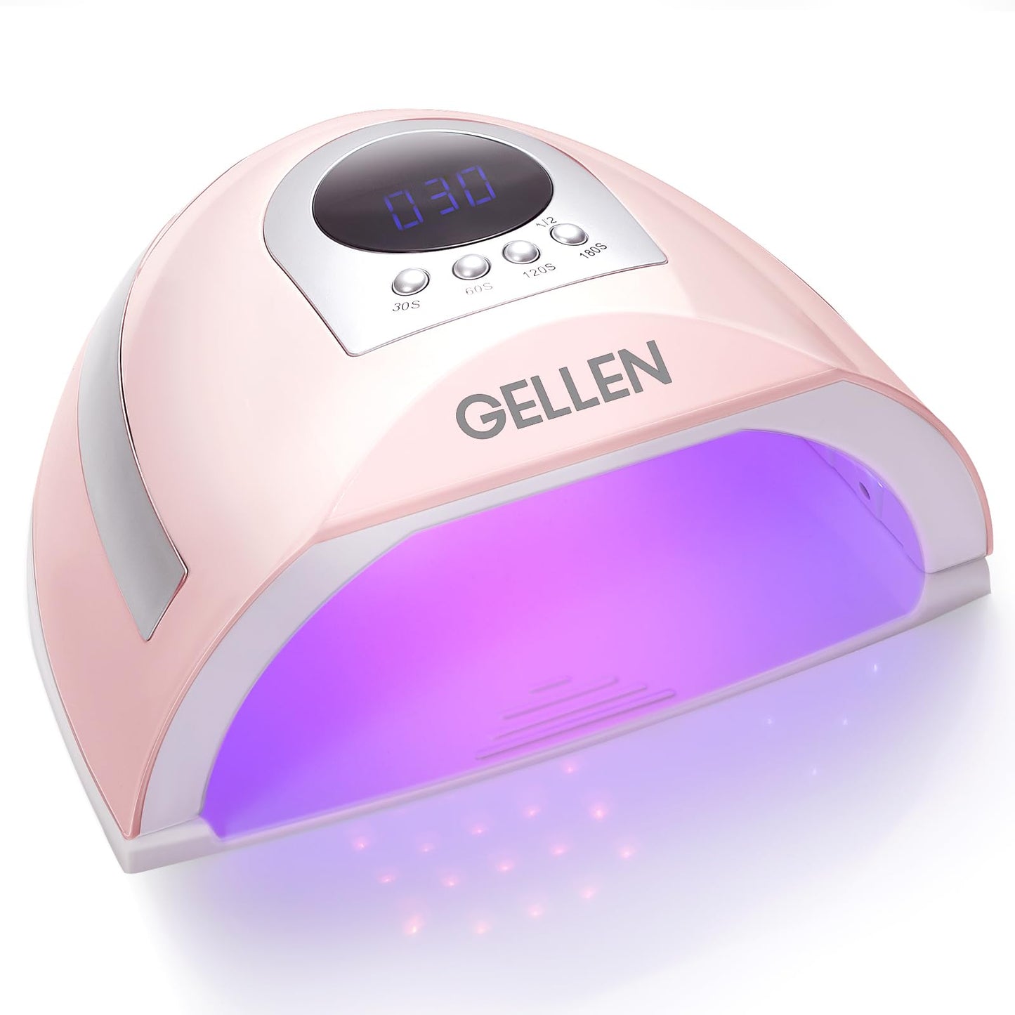 Gellen UV Light for Nails, 268W UV LED Nail Lamp for Finger Toe, Professional Fast Curing Nail Dryer for Gel Nail Polish, 4 Timers and 66 LED Beads
