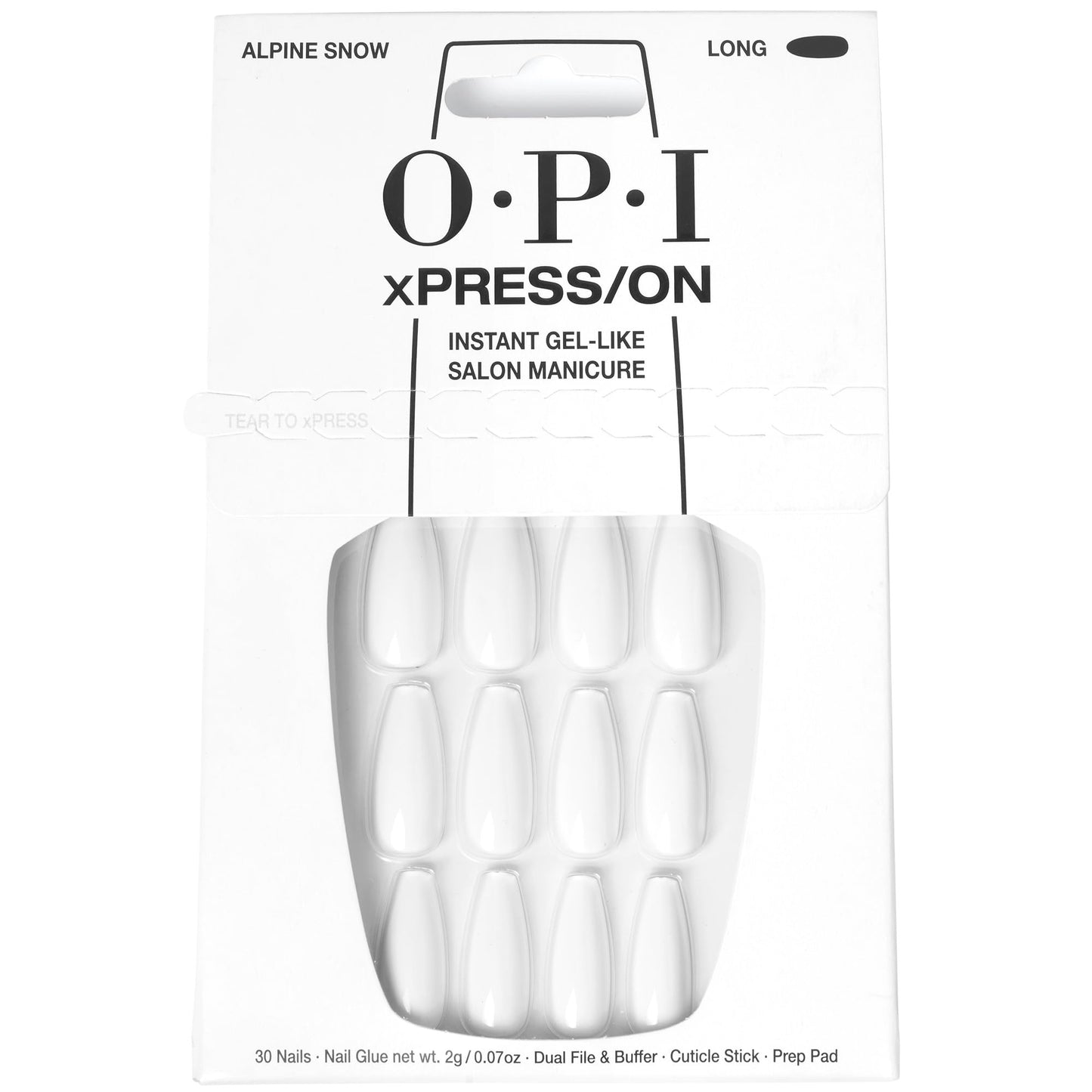 OPI xPRESS/ON Ask For A Raise | Holographic Green Long Coffin Press On Nails | With Nail Glue | Long Lasting, Reusable, Non-damaging