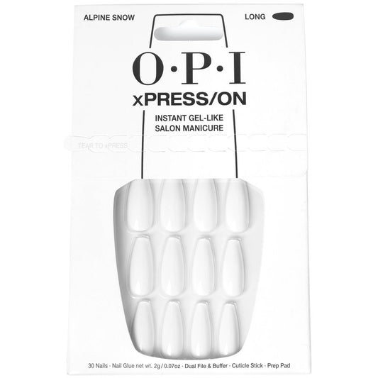 OPI xPRESS/ON Ask For A Raise | Holographic Green Long Coffin Press On Nails | With Nail Glue | Long Lasting, Reusable, Non-damaging