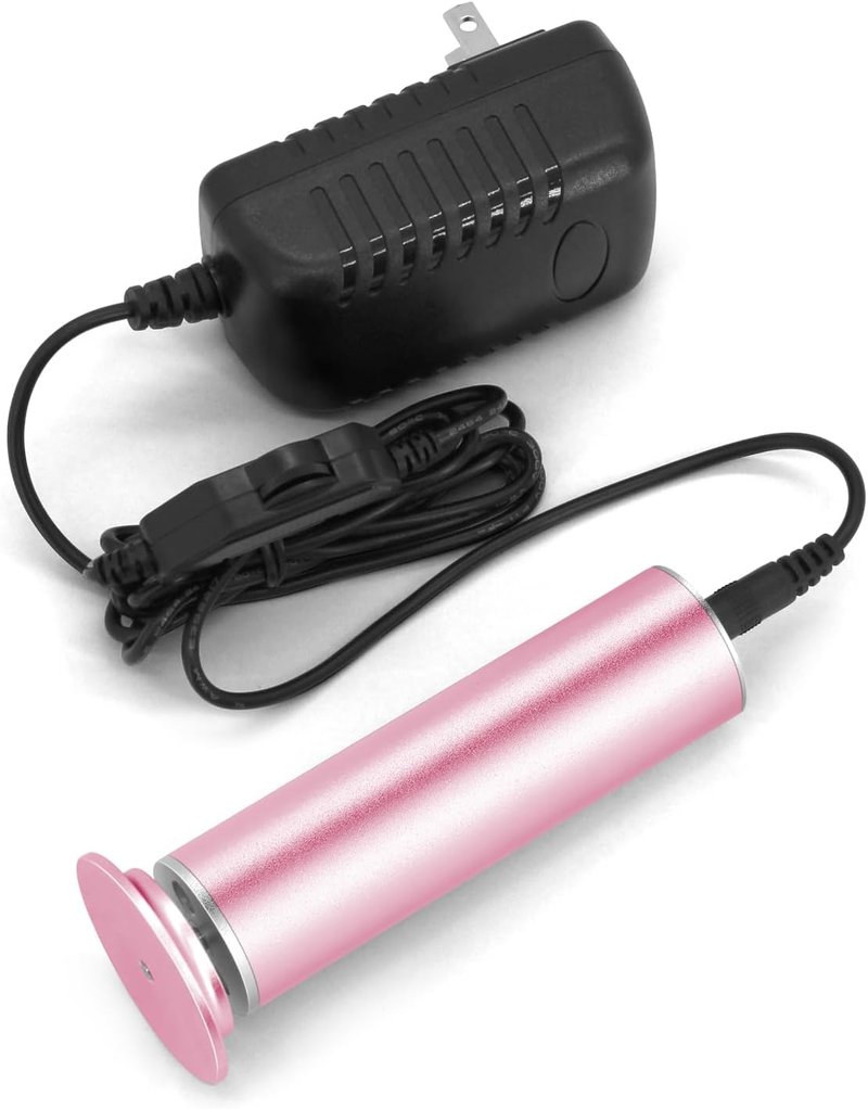 Electric Callus Remover - Adjustable Speed Foot Scrubber with 60 Sanding Discs | Pink Pedicure Tool for Dead Skin Removal