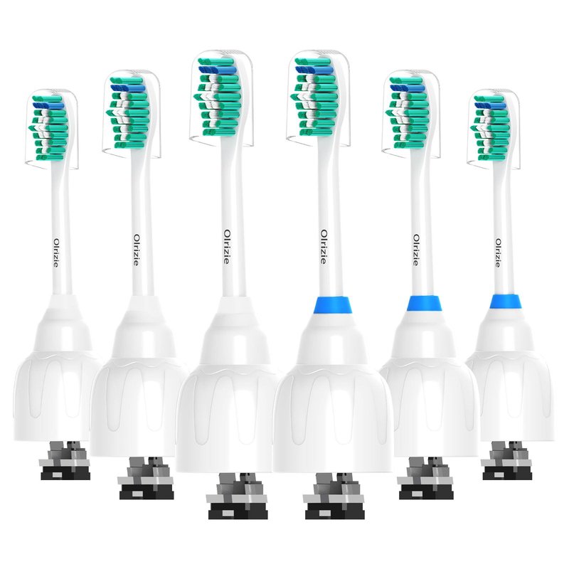 Sonicare Electric Toothbrush E-Series Replacement Heads for Philips Sonicare Replacement Toothbrush Heads Fit for Essence Xtreme Elite Advance and Cleancare，6 Pack