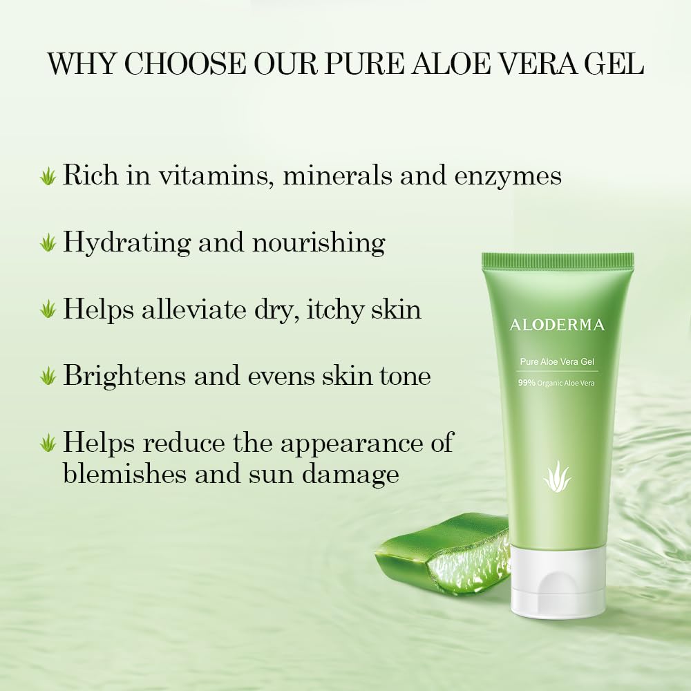 All Purpose Pure Aloe Vera Gels Set - 3 Pieces - 300g Aloe Vera Gel and 114g Aloe Vera Gel x 2pcs
