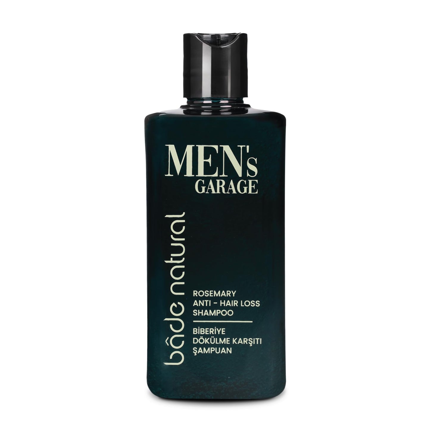 Bade Natural Men’s Garage Rosemary Hair Strengthening Shampoo – 10.14 fl oz (300 mL) – Anti-Hair Loss Formula with Biotin, Aloe Vera & Herbal Extracts