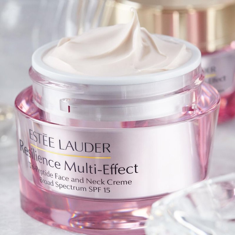 Estée Lauder Resilience Multi-Effect Tri-Peptide Face & Neck Cream - Anti-Aging Moisturizer with SPF 15