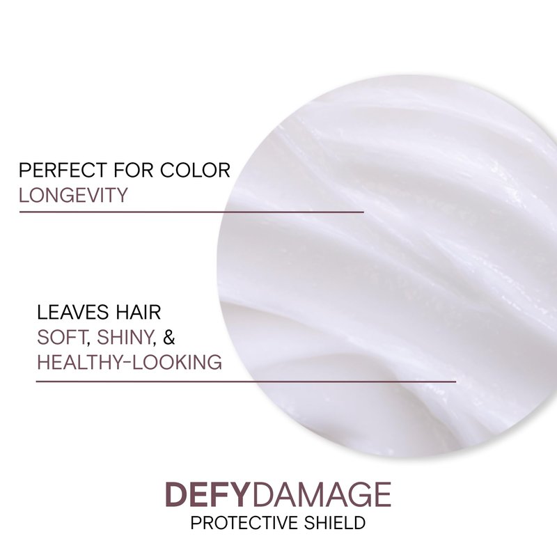 Defy Damage Protective Shield | For Damaged, Color-Treated Hair | Protect Against UV & Thermal Damage | Strengthen Bonds & Preserve Hair Color | With Moringa Seed & Arginine | 3.38 Fl Oz
